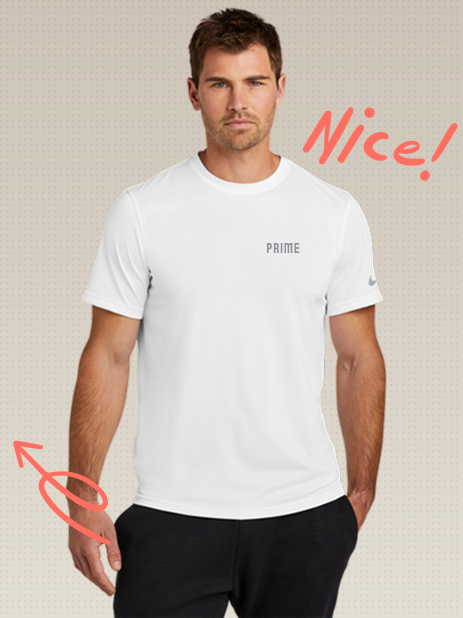 Nike Swoosh Sleeve rLegend Tee – White