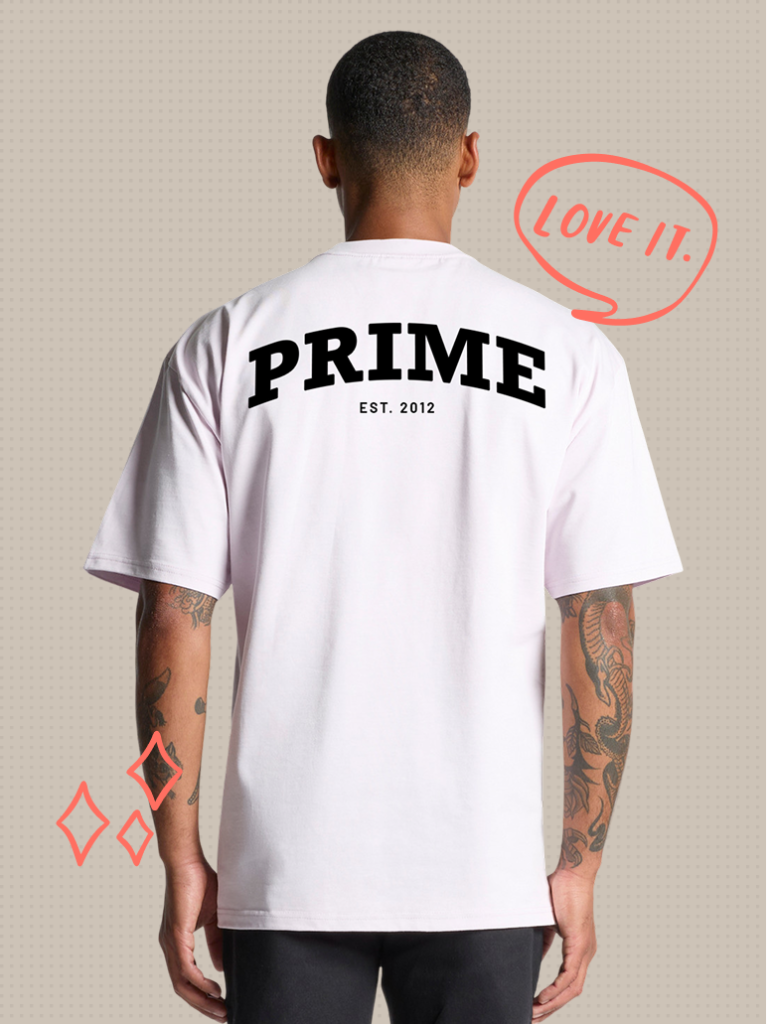 White Heavy Faded Tee – Men’s