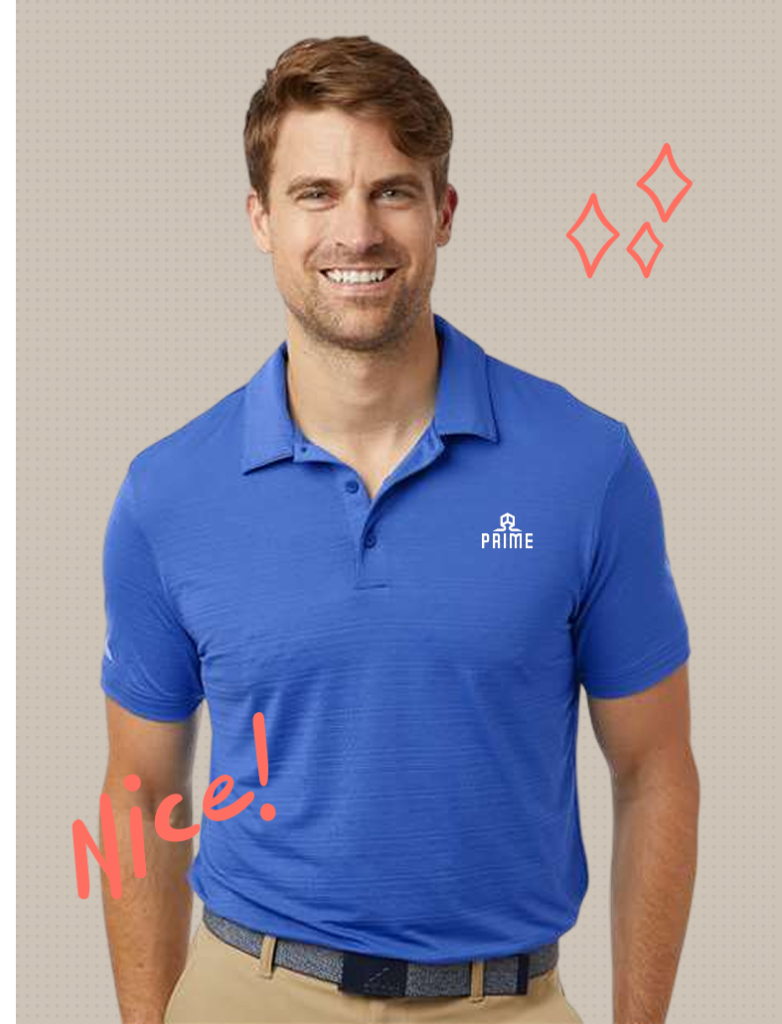 Royal Blue Adidas Polo – Men’s